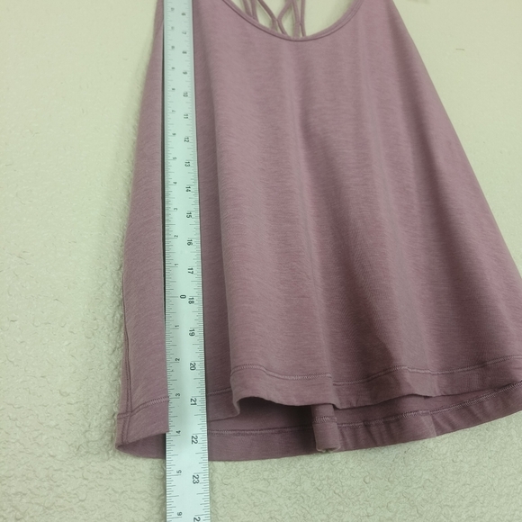LULULEMON love knot Sleeveless T-shirt with Cross Open Back Women's Pink size 6 - Picture 8 of 14